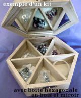 Wooden gift box for each jewelry kit
