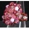 Bague Agate Rose satin Swarovski