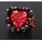 Bague Aphrodite rouge en kit