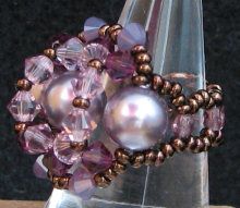 Bague Bréhat Parme Cyclamen