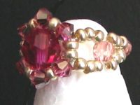 Bague en kit Lolita Ronde fuchsia