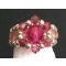 Bague en kit Lolita Ronde fuchsia