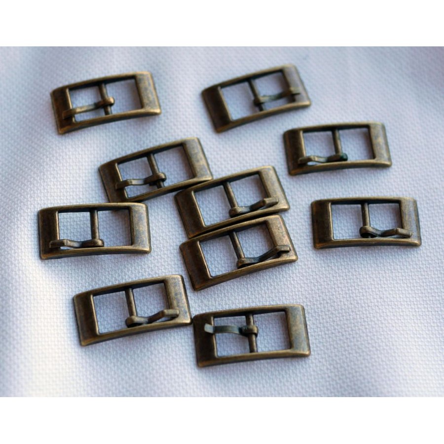 Antique bronze buckles for 8mm belt style bracelet x 5