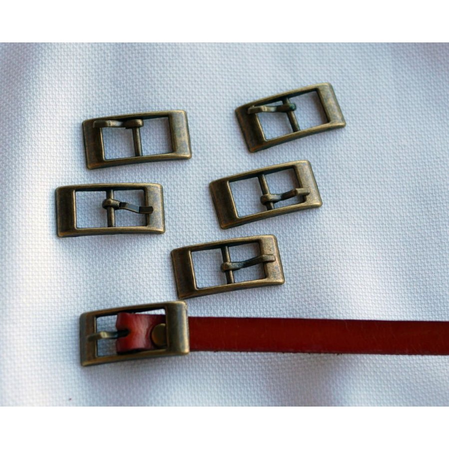 Antique bronze buckles for 8mm belt style bracelet x 5