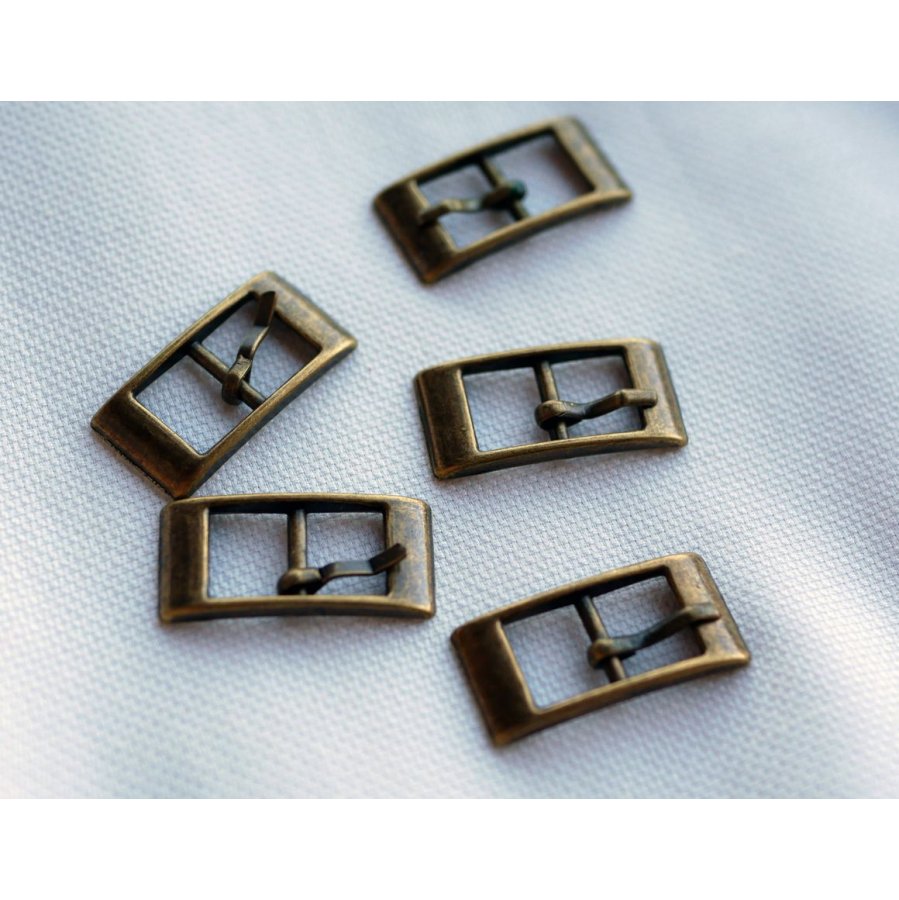 Antique bronze buckles for 8mm belt style bracelet x 5