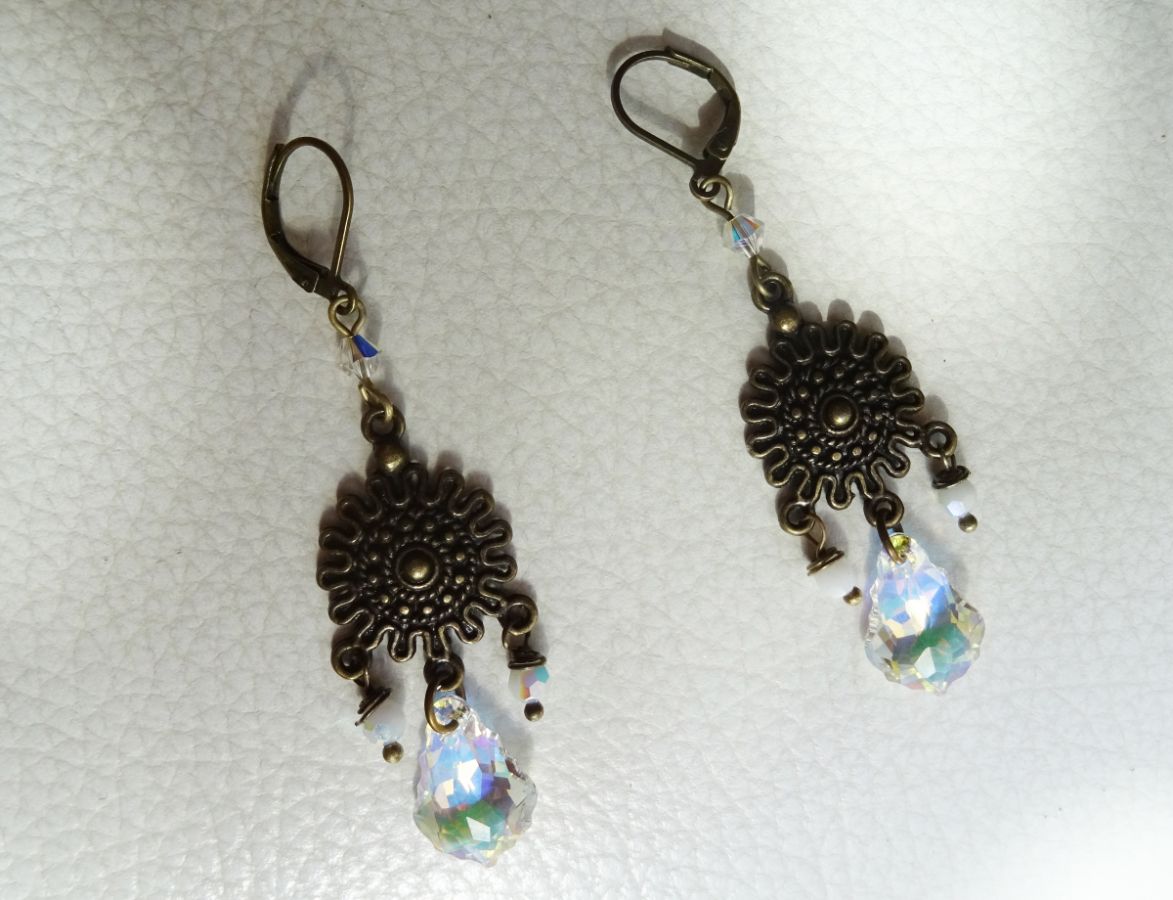 Bohemian Swarovski Crystal Earrings