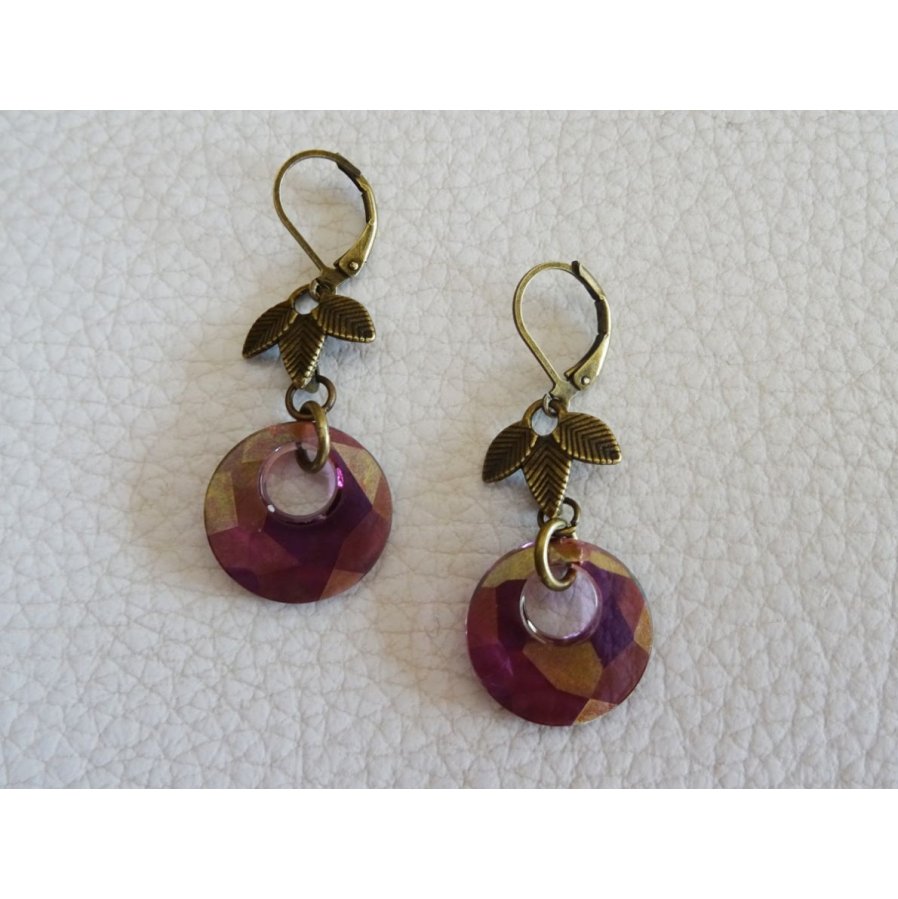 Bohemian Swarovski Lilac earrings