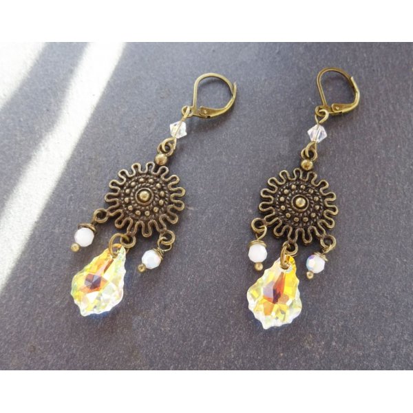 Bohemian Swarovski Crystal Earrings