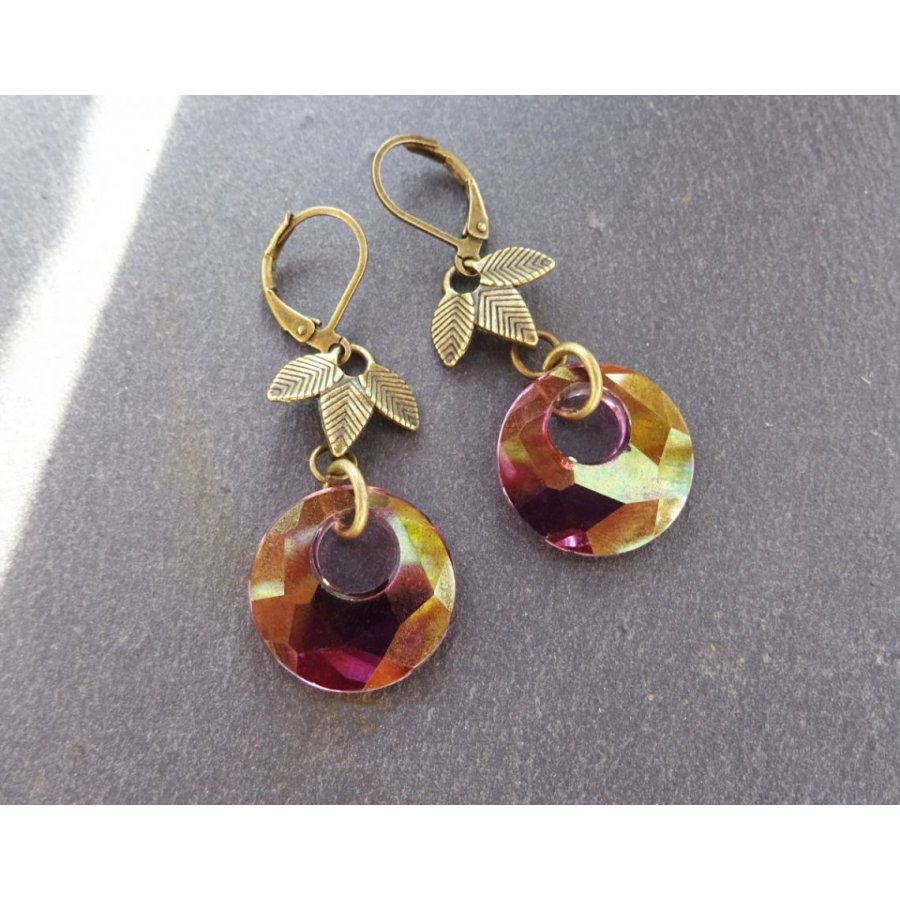 Bohemian Swarovski Lilac earrings