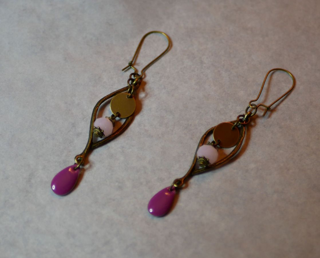 Bohemian earrings Violine