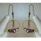 Creole earrings Crystal Lilac shadow
