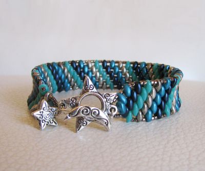 Bracelet Amitié bleu turquoise en kit