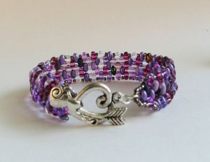 Friendship bracelet mix purple lilac in kit