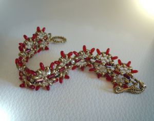 Bracelet Indiana Rouge & or en kit