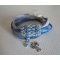 Saipan bracelet double turn blue leather