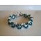 Silky White Teal Bracelet