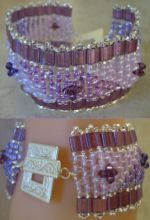 Notice bracelet Tila Twinika trio violets 