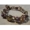 Cinnamon Triad Bracelet with Charm