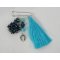 Broche pompon Andros Denim en kit