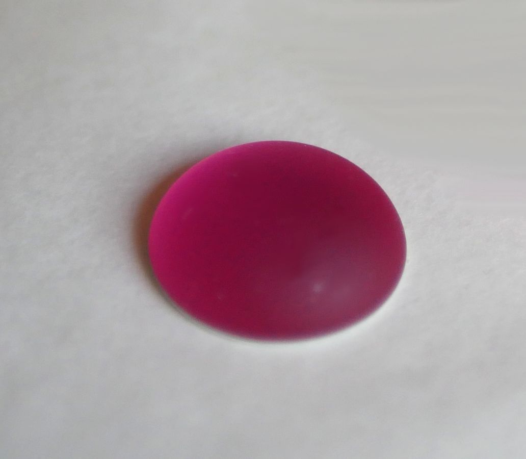 Cabochon Luna Soft pink fuchsia diameter 18mm