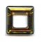 Square 4439 20mm Crystal Tobacco