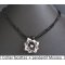Collier en kit à facettes noir