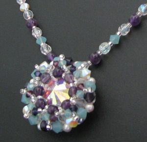 Latitude Amethyst pendant necklace in kit