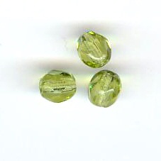 Facet 4 mm olivine x 20