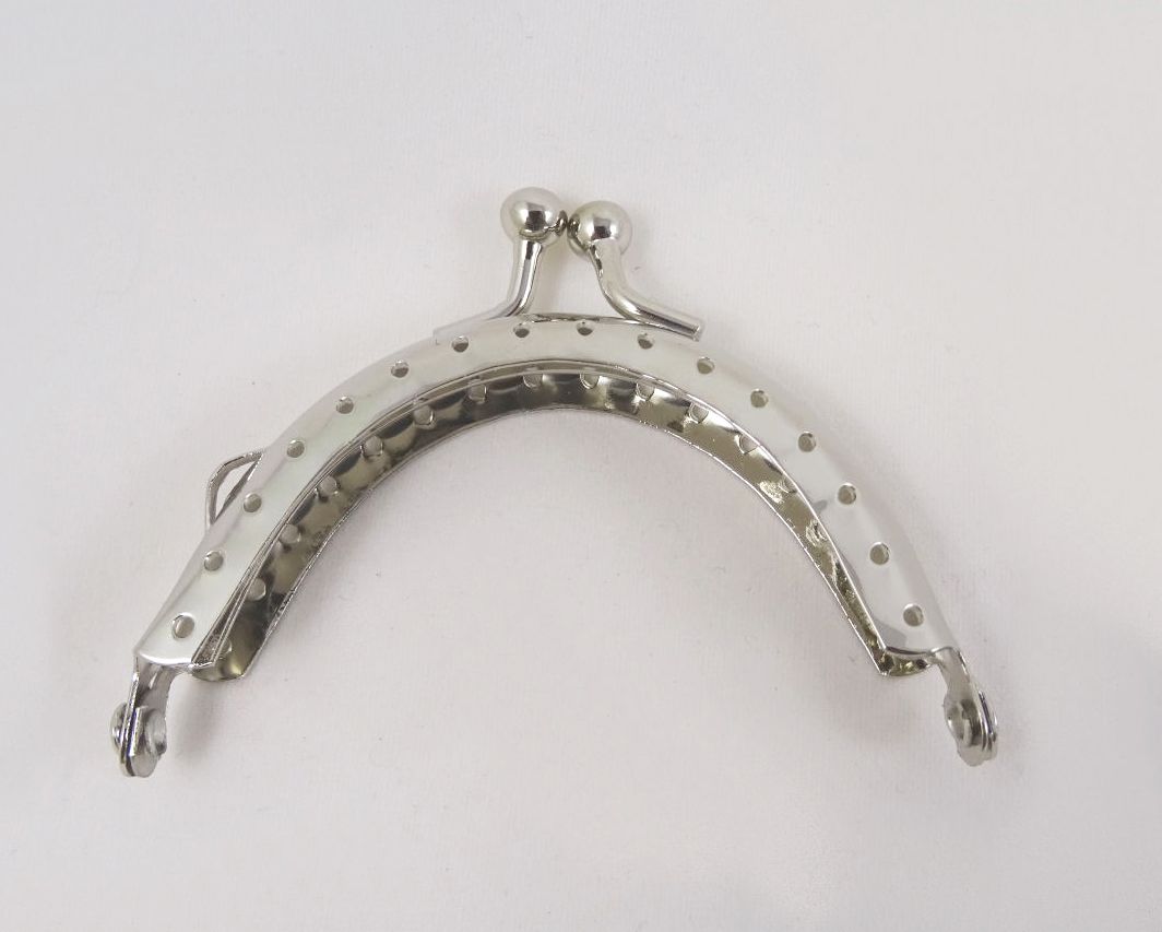 Silver wallet clasp 7 cm