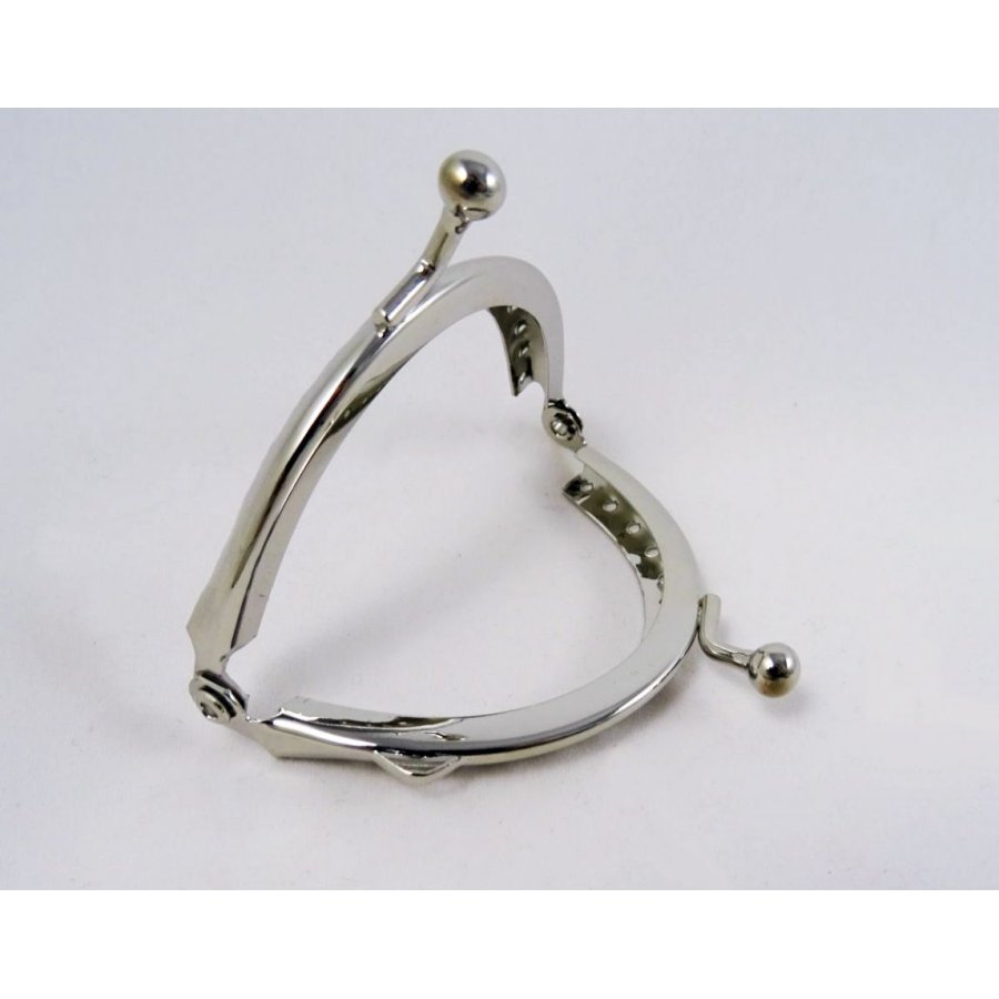 Silver wallet clasp 7 cm