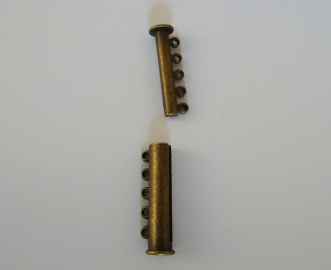 5 row magnetic bronze clasp 30mm 