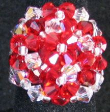 Kit bague Agate Siam et Crystal