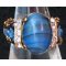 Kit bague Avalon verre bleu