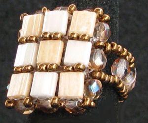 Square ring kit Tila Beige