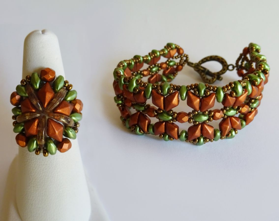 Copper Chevron ring kit