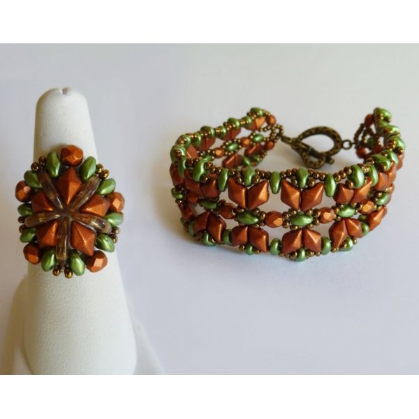 Copper Chevron ring kit