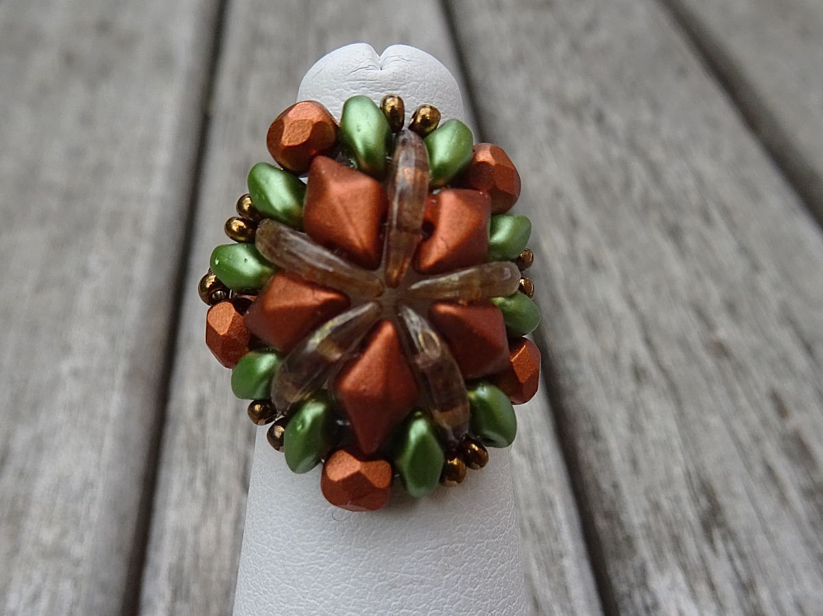 Copper Chevron ring kit