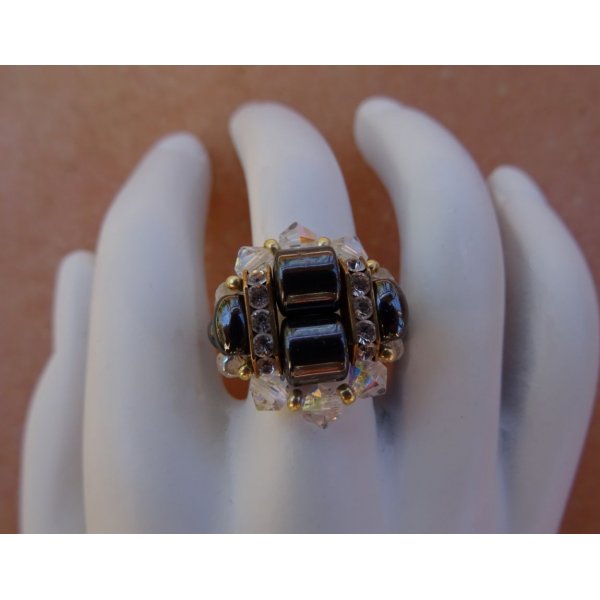 Kit pour bague Swarovski Paradise H&eacute;matites