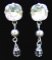 Kit boucles d'oreilles Cabochons Crystal