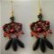 Kit boucles d'oreilles Dagos Framboise bronze