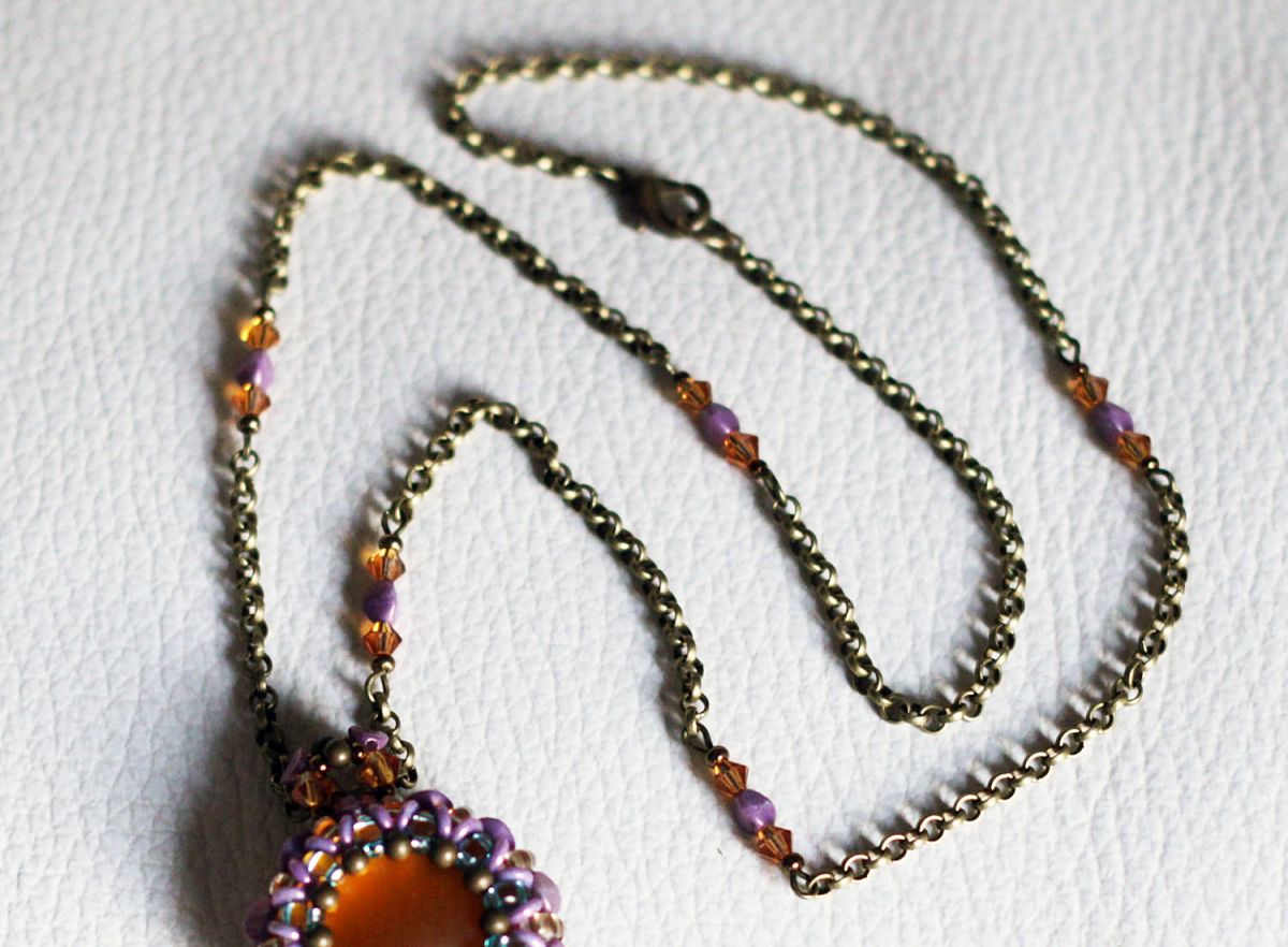 Queensland Topaz purple chain necklace kit