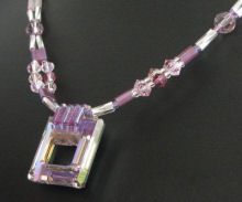 Instruction manual for Tila Square purple necklace