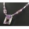 Instruction manual for Tila Square purple necklace