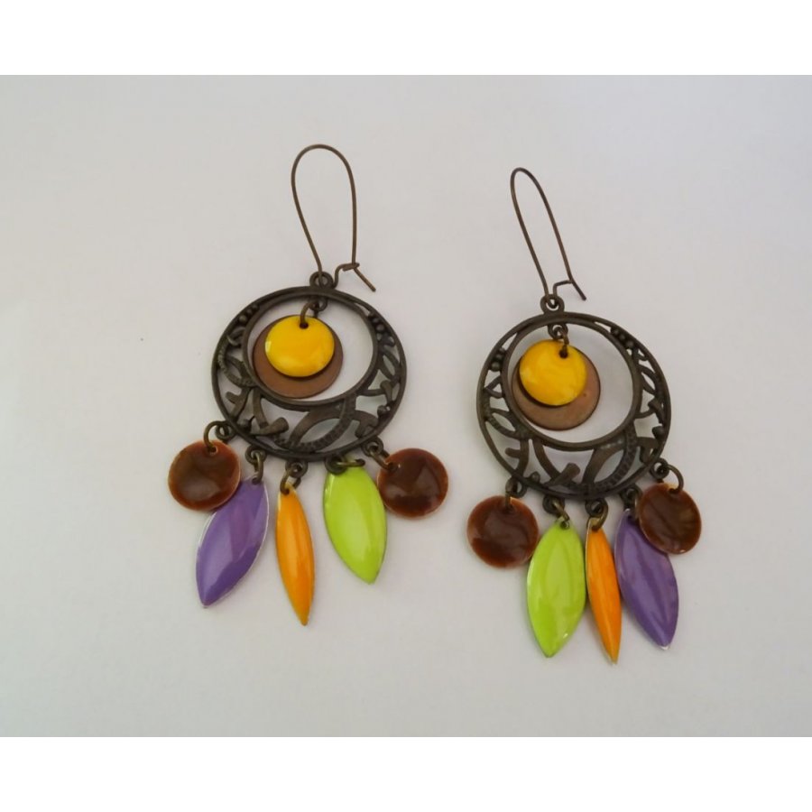 Long Bohemian Sequins Earrings