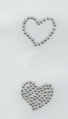 RHINESTONE PATTERN TWO HEARTS