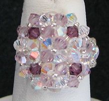 Notice ring Arz Crystal Amethyst