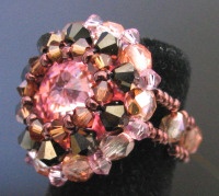 Shetland pink &amp; nut ring instructions