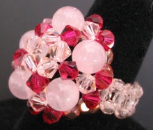 Vanua pink quartz ring instructions