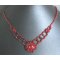 Notice of red agate necklace