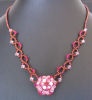 Notice of pink honshu necklace